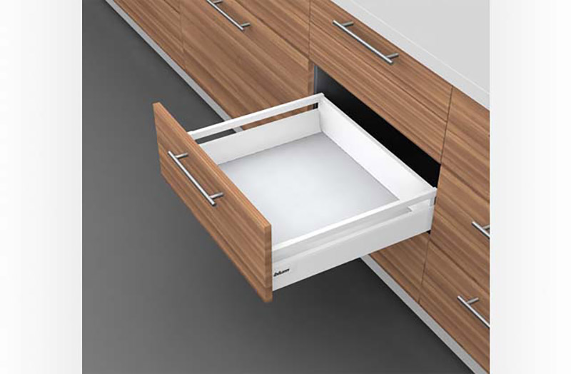 B height 135mm Single Gallery Rail Silk White